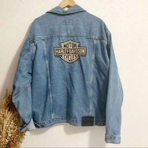 Vintage Harley Davidson jean jacket